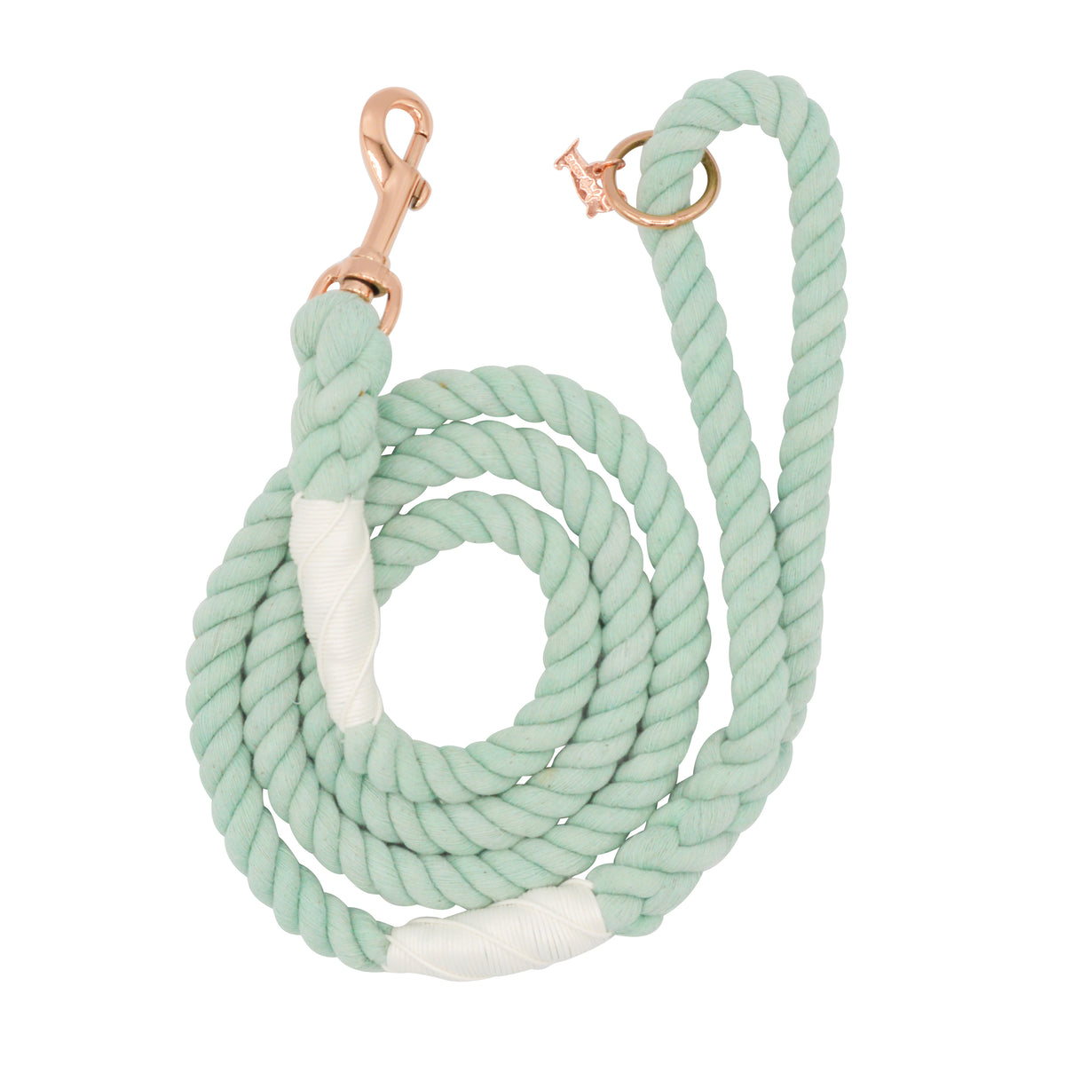 Sassy Woof Mint To Be Green Cotton Rope Dog Lead Alfie Bear