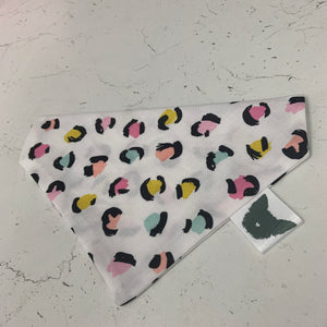 Cutie Pie - Bright Leopard Print Bandana