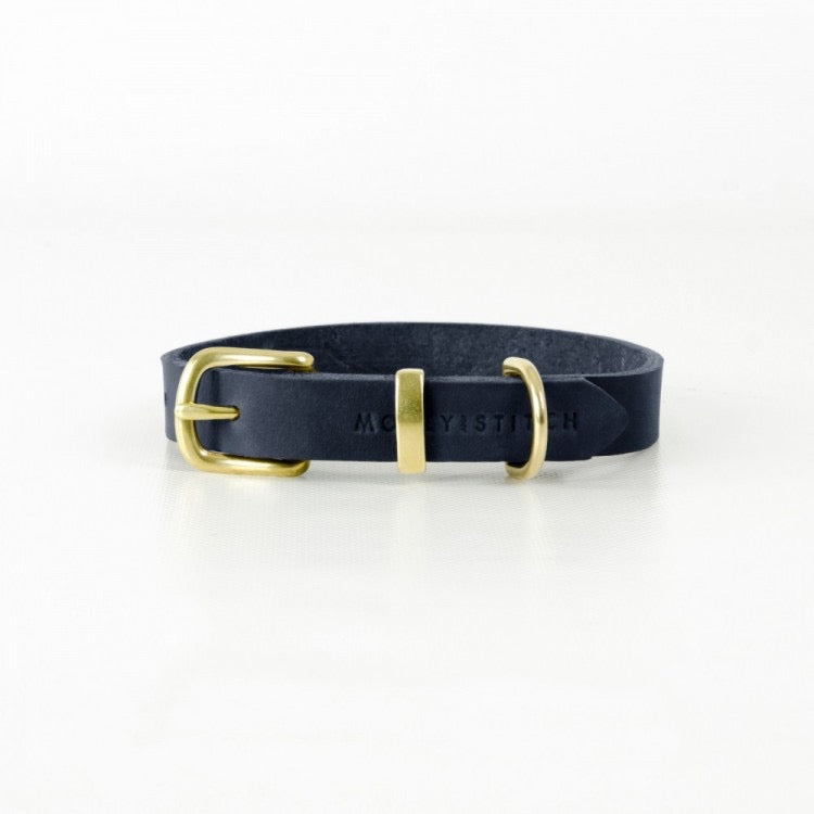 Butter Dog Collar In Navy Blue