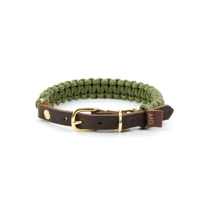 Touch Of Leather Collar Military
